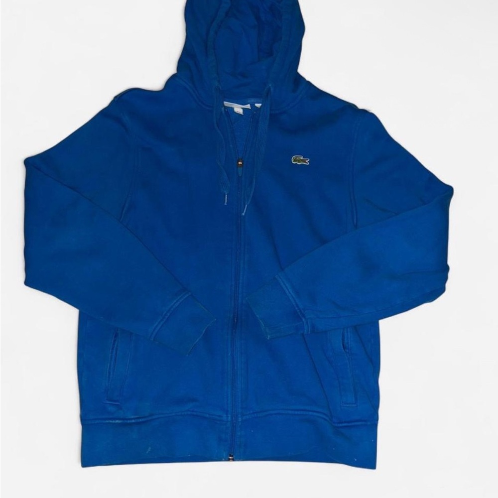 Lacoste Vibrant Blue Zip-Up Hoodie